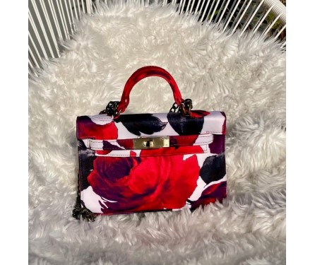 Sac Mini Luna roses rouges