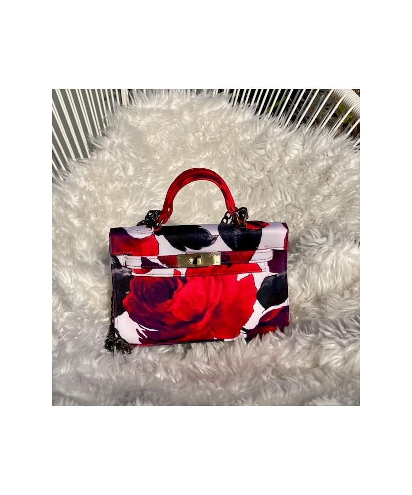 Sac Mini Luna roses rouges